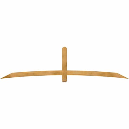Ekena Millwork Bellingham Rough Sawn Timber Gable Bracket, Western Red Cedar, 108"W x 27"H x 2"D x 4"F, 6/12 Pitch GBW108X27X0204BEL00RWR